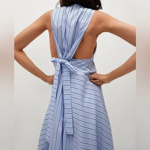 Mango Cotton Open Back Dress - Picture 2 of 7